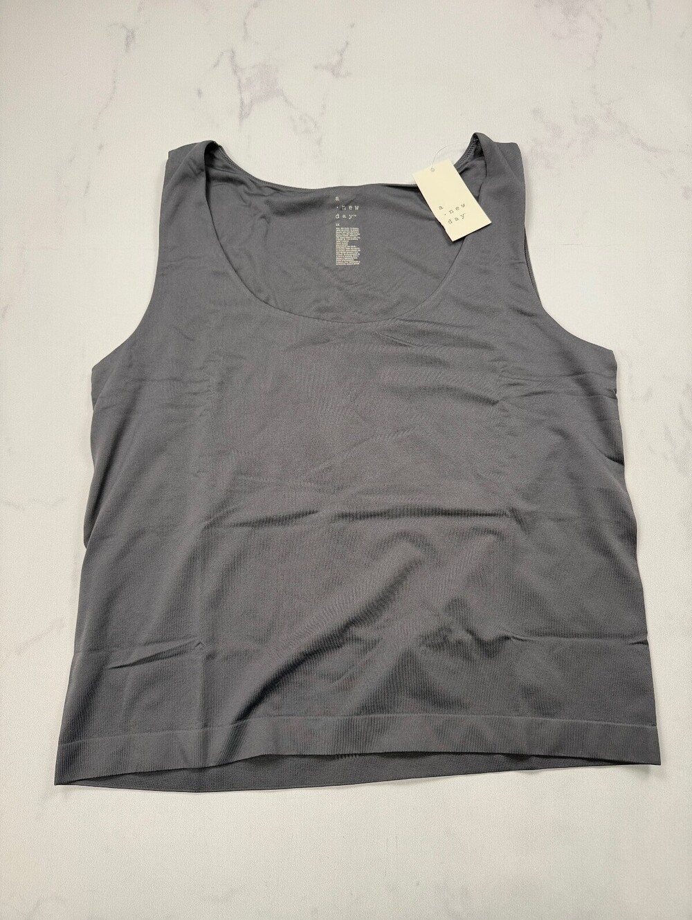 A New Day Tank Top Gray Contemporary Minimalist - Womens 2X